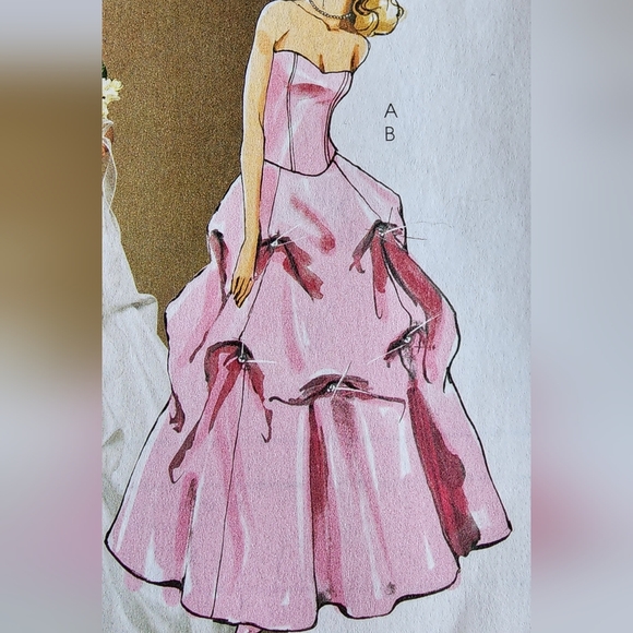 McCall's gown "Bridal Elegance" sewing pattern #M5321, sz: 6-12, NEW! - Picture 3 of 13